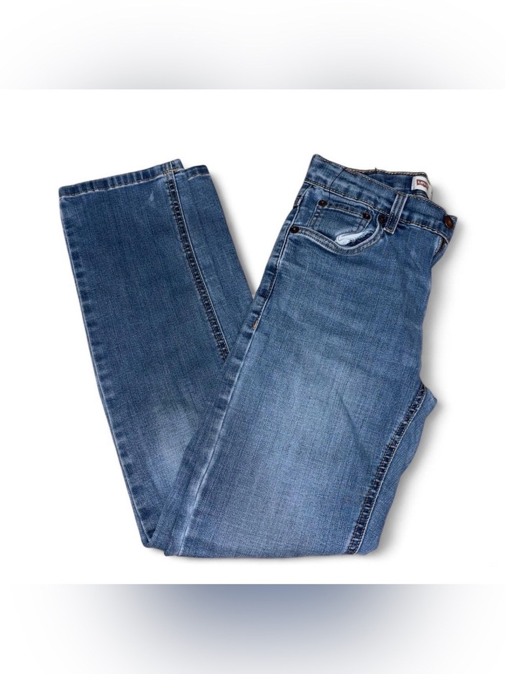 Levi's Blue Cropped Ankle Jeans